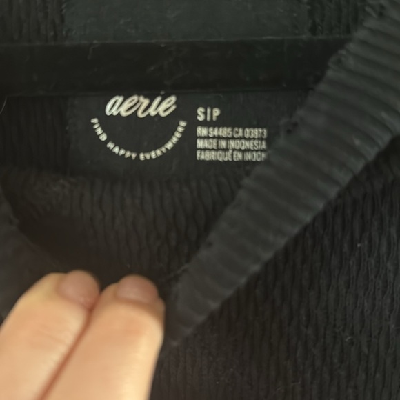 Aerie textured crew neck - Picture 3 of 6